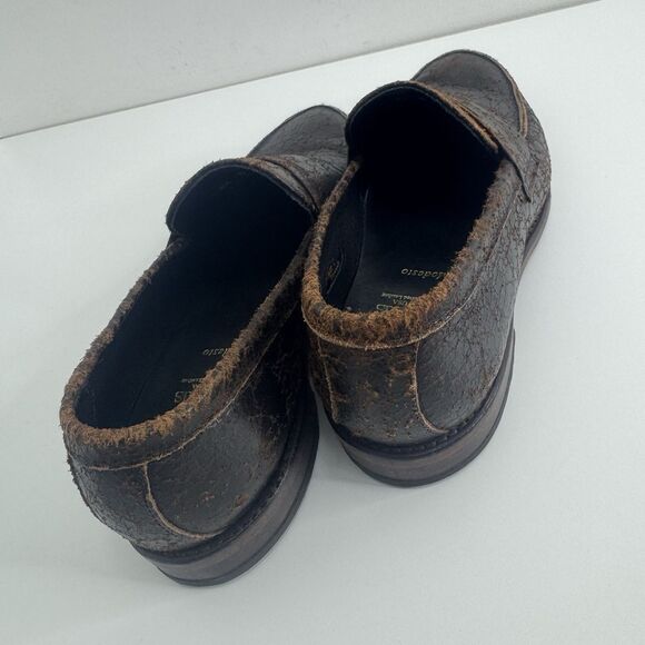 Allen Edmonds Modesto Loafers Shoes Intentionally Distressed Leather brown 8.5 D - Picture 8 of 11